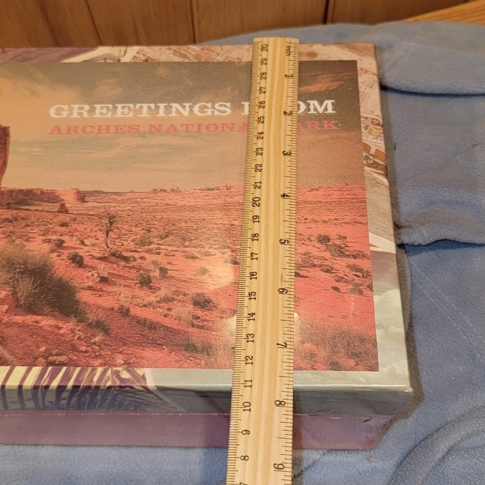 Greetings from Arches National Park Memory Box Photos Storage Label Bracket NOS